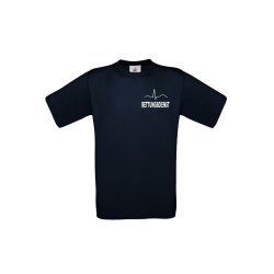 T-Shirt Rettungsdienst blau Aufdruckfarbe...