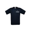 T-Shirt Rettungsdienst blau Aufdruckfarbe silber-reflektierend XL