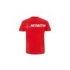 T-Shirt Not&auml;rztin rot Aufdruckfarbe wei&szlig; 2XL