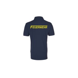 Polo-Shirt mit Aufdruck Feuerwehr - blau