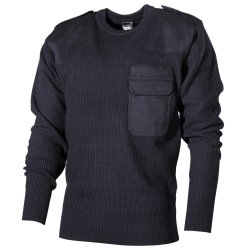 Pullover Feuerwehr navy mit Schulterklappen