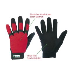 Handschuhe THL leuchtgelb/schwarz mit Protektoren