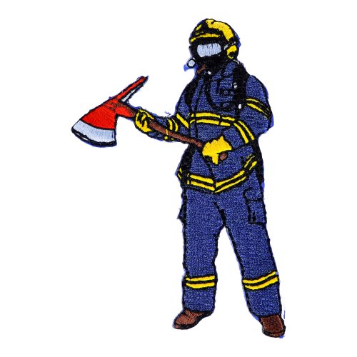 Aufbügler Feuerwehrmann