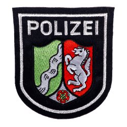 Abzeichen Polizei Nordrhein-Westfalen blau gestickt Filz