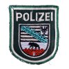 Abzeichen Polizei Sachsen-Anhalt gr&uuml;n gestickt (Hemd)