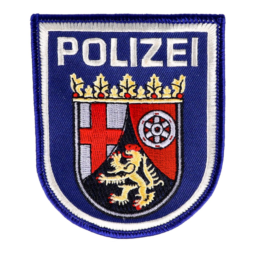 Abzeichen Polizei Rheinland Pfalz Blau Gestickt