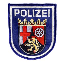 Abzeichen Polizei Rheinland Pfalz blau gestickt
