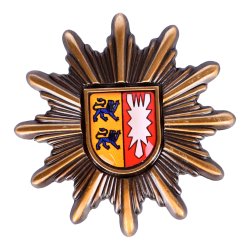 M&uuml;tzenstern Polizei Schleswig-Holstein Druckknopf
