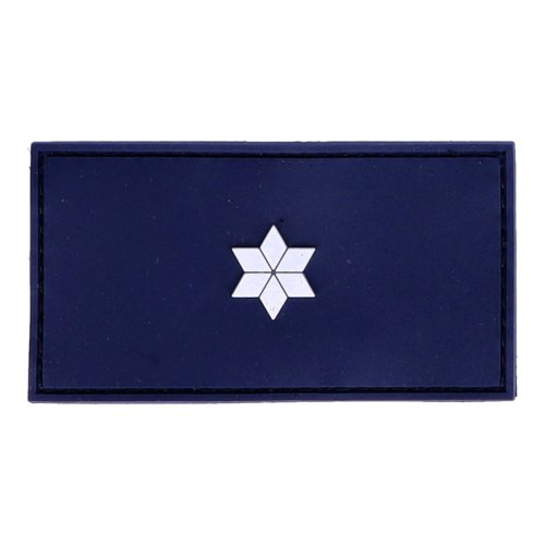 Rubberpatch DGA - 1 Stern weiß Untergrund dunkelblau