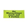 R&uuml;ckenschild Wunschtext mattgelb 42 x 16cm