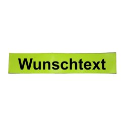 R&uuml;ckenschild Wunschtext mattgelb 36 x 5cm f&uuml;r...