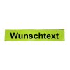 R&uuml;ckenschild Wunschtext mattgelb 36 x 5cm f&uuml;r Rucks&auml;cke etc.