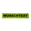 R&uuml;ckenschild Wunschtext gelb-reflektierend 42 x 8cm