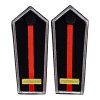 Schulterklappen Balken rot + 1 Balken gold - Verbandsführer