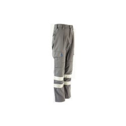Einsatzhose Bonn 2000 schiefergrau - Reflex weiß -...