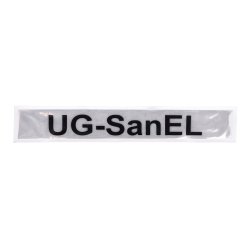 R&uuml;ckenschild UG-SanEL - 30 x 5cm - wei&szlig;