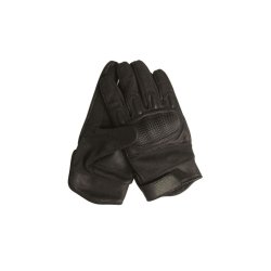 Einsatzhandschuhe Leder mit Hitzeschutz schwarz