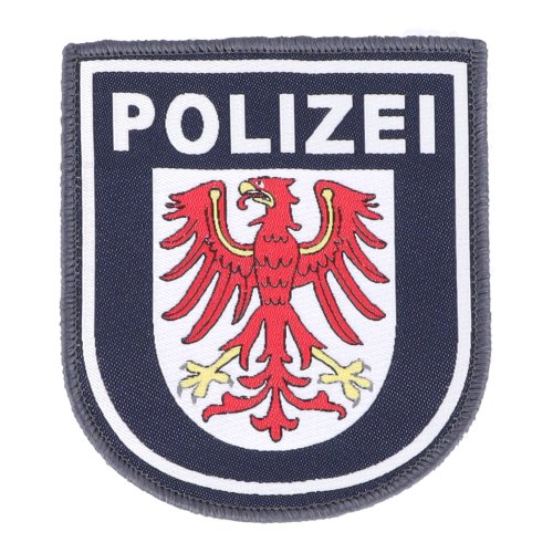 T554 Polizei Schlüsselanhänger Brandenburg Wappen Blau 