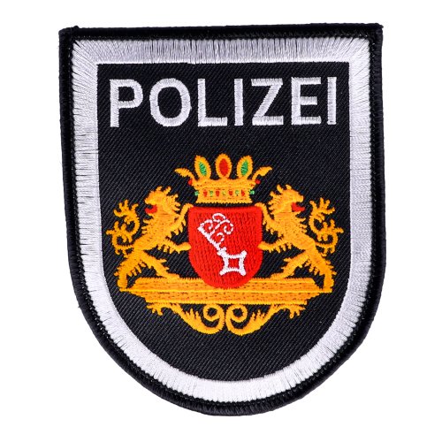 Abzeichen Polizei Bremen blau groß
