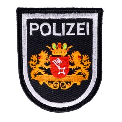 grün StoffAbzeichen Patch Ärmelabzeichen Polizei MECKLENBURG-VORPOMMERN  90er J 