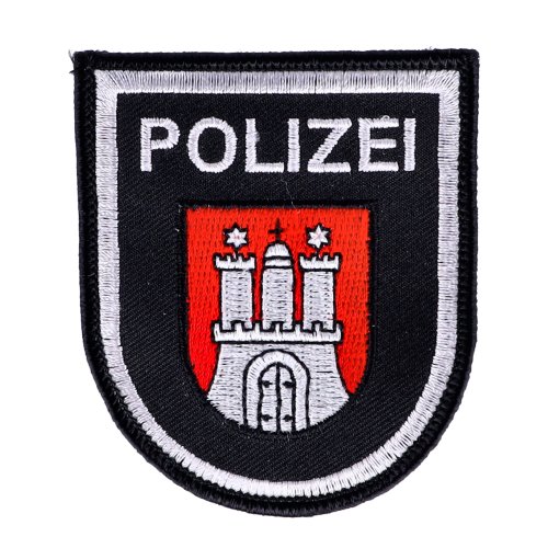 Abzeichen Polizei Hamburg blau klein
