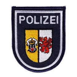 Fleecejacke Polizei dunkelblau mit Schulter-/Armbesatz und Schultertunnel