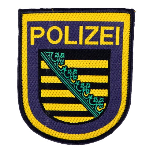 Polizei ÄLTERES Klett Abzeichen THÜRINGEN Patch Polizeiabzeichen Erfurt Eisenach 