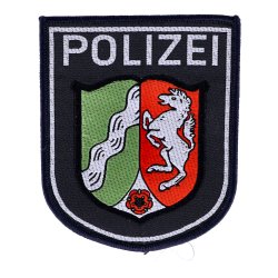 Abzeichen Polizei Nordrhein-Westfalen blau gewebt