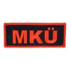 Abzeichen MK&Uuml; Mobile Kontroll- und &Uuml;berwachungseinheit rot