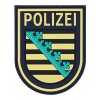 Rubberpatch Polizei Sachsen - farbig