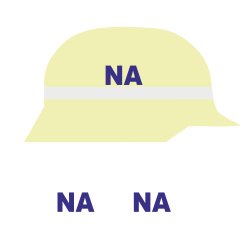 Helmkennzeichnung NA - reflektierend blau