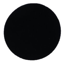 Klettzuschnitt (Flausch) schwarz rund, 9cm