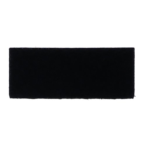 Klettzuschnitt (Flausch) schwarz rechteckig, 6,5 x 2,7cm