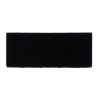 Klettzuschnitt (Flausch) schwarz rechteckig, 6,5 x 2,7cm