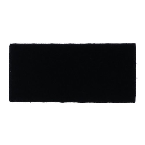 Klettzuschnitt (Flausch) schwarz rechteckig, 9,5 x 4,5cm