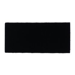 Klettzuschnitt (Flausch) schwarz rechteckig, 9,5 x 4,5cm