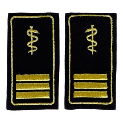 Schulterschlaufen Feuerwehr 3 Balken gold +...