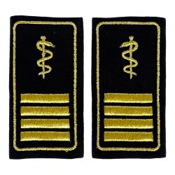 Schulterschlaufen Feuerwehr 4 Balken gold +...