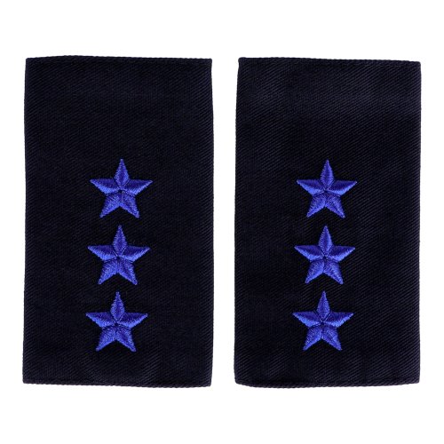 Schulterschlaufen ZOLL / 3 Sterne blau