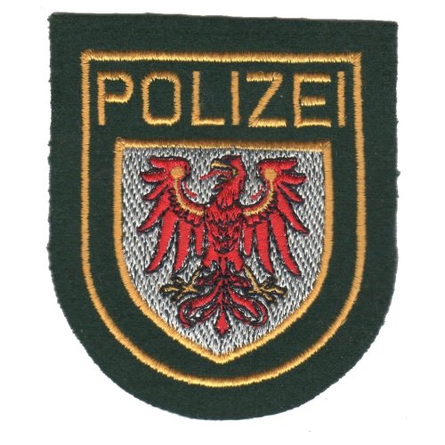 Abzeichen Polizei Brandenburg gr&uuml;n