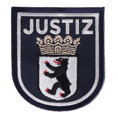 Abzeichen Justiz Berlin blau gestickt