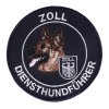 Abzeichen Zoll Diensthundf&uuml;hrer Sch&auml;ferhund blau