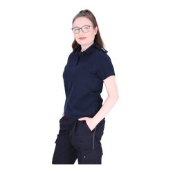 Polo-Shirt dunkelblau mit Schultertunnel L