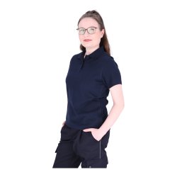 Polo-Shirt dunkelblau mit Schultertunnel XL