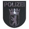Abzeichen Polizei Berlin Lasercut schwarz schwarz