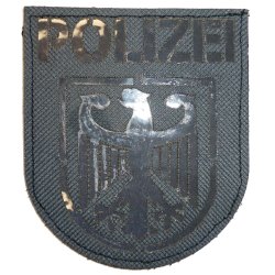 Abzeichen Bundespolizei Lasercut grau schwarz