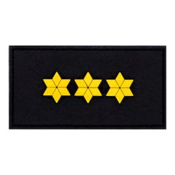 Rubberpatch DGA - 3 Sterne gold