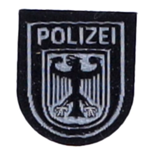 Abzeichen Bundespolizei Miniatur grau/schwarz