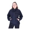 Fleecejacke dunkelblau mit Schulter-/Armbesatz und Schultertunnel Größe XL