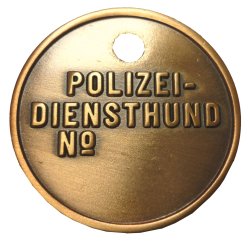 Hundemarke Diensthund Polizei Th&uuml;ringen